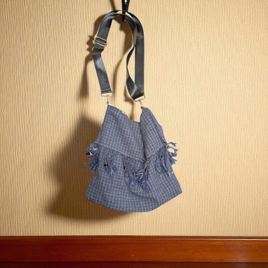 hand woven bags with fabric lining